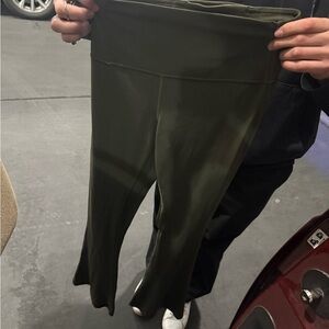 Olive Green High-Waisted Leggings